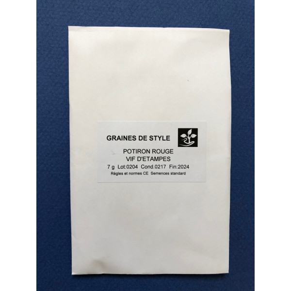 Graines de Potiron rouge d'Etampes