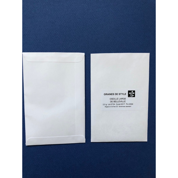 Graines Oseille large de Belleville