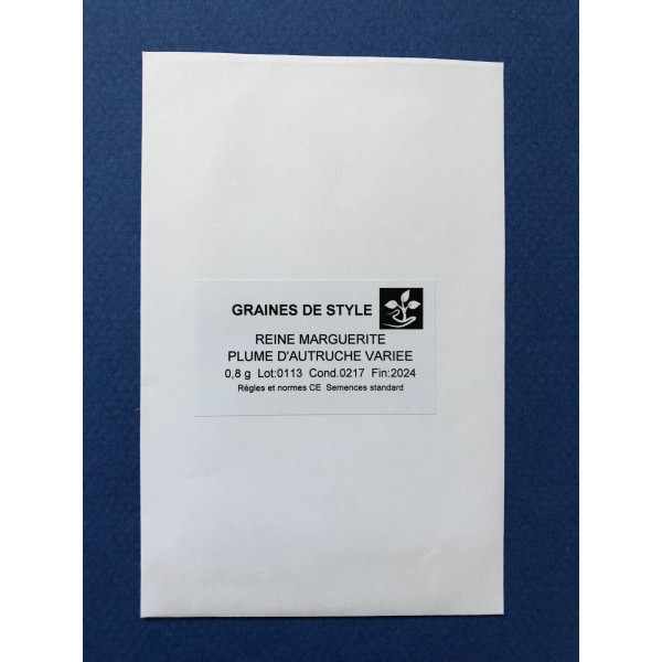 Graines de Reine marguerite plume d'autruche varié