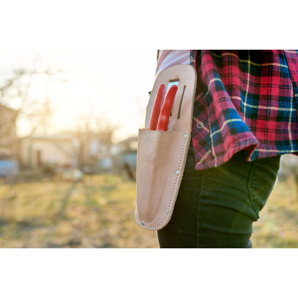 Porte sécateur cuir 