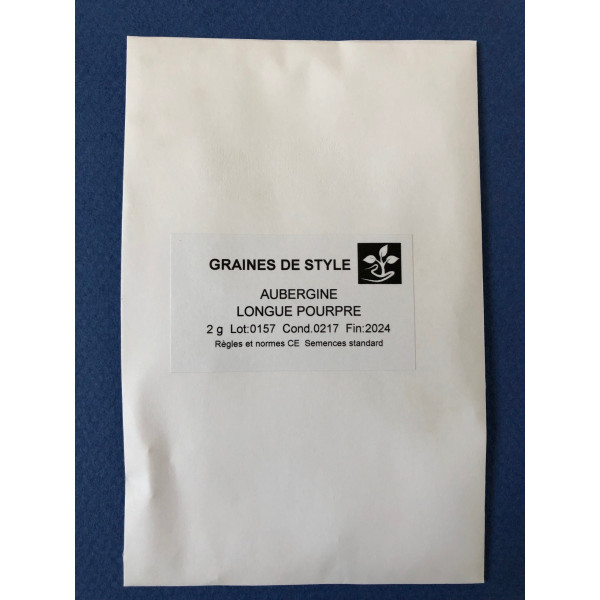 Graines d'Aubergine longue pourpre