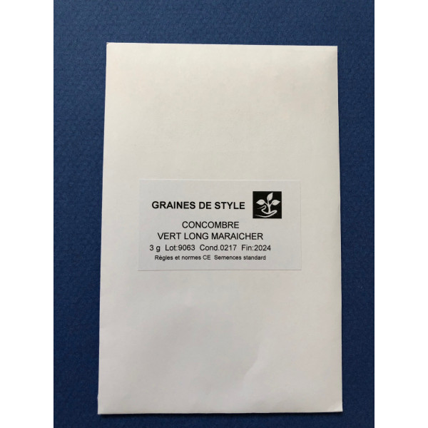 Graines de Concombre Vert long maraicher