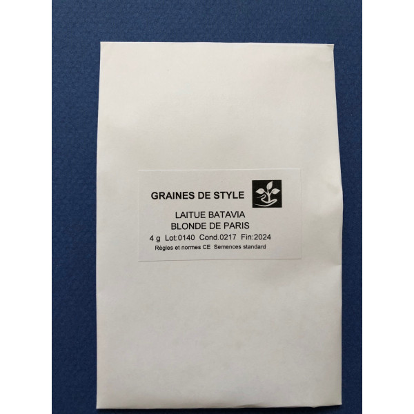Graines de Laitue batavia Blonde de Paris