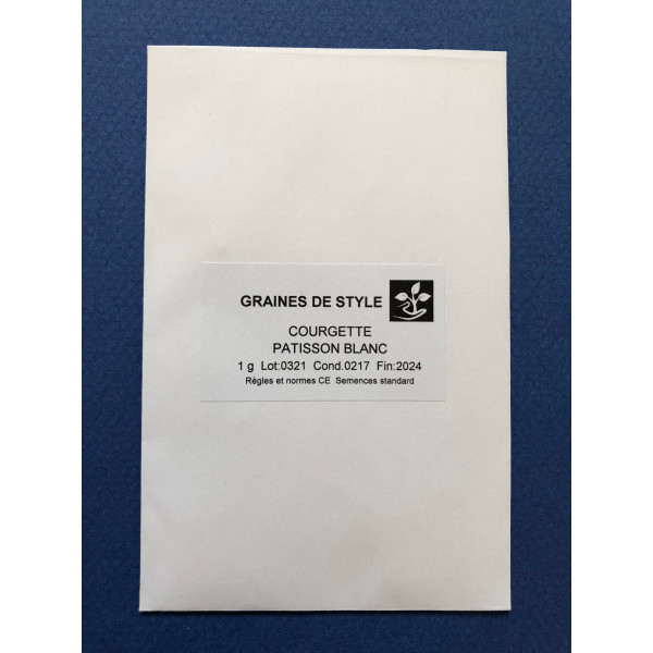 Graines de Pâtisson Courgette pâtisson blanc