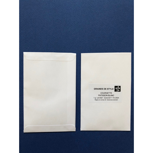 Graines de Pâtisson Courgette pâtisson blanc